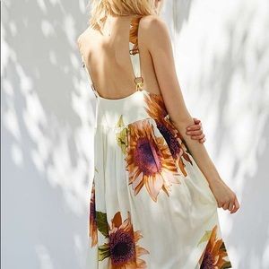 UO Kimchi Blue Sunflower Midi Dress